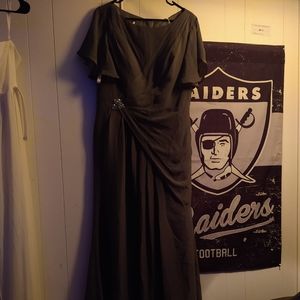 Formal dress women's 14 grey wedding prom